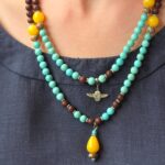 naszyjnik z kamieni naturalnych,jadeitu,lawy ,jaspisu i howlitu