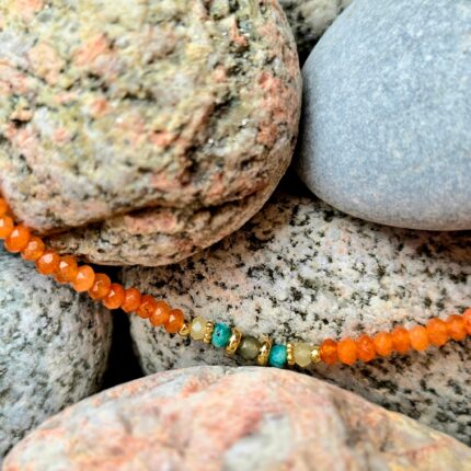 naszyjnik z jadeitu pomarańczowy-srodek