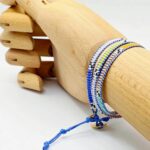 Bransoletka z koralików Miyuki,3x nawijana -kolor szafirowy-